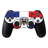 MightySkins Skin Compatible with Sony PS4 Controller - Dominican Flag | Protective, Durable, and Unique Vinyl Decal wrap Cover | Easy to Apply, Remove, and Change Styles | Made in The USA