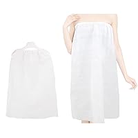 Disposable Spa Wrap Non Woven Bathrobe Sauna Bath Skirt Steaming Bathrobe Disposable Robes for Salon Spa Beauty (10pcs)