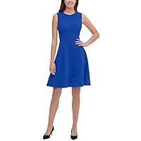 Tommy Hilfiger Women's Fit and Flare Dress, Marina Blue