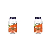 NOW Supplements, Water Out with Standardized Uva Ursi, Dandelion, Potassium and Vitamin B-6, 100 Veg Capsules (Pack of 2)