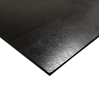 Nitrile Commercial Grade Rubber Sheet, Black, 60A, 0.031