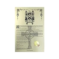 Kirland Coat of Arms, Family Crest and Name History - Celebration Scroll 11x17 Portrait - Russia Origin