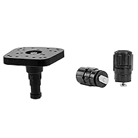 Scotty Fishing 0368 Fishfinder Mount, Black, Original Version & 438 Gear-Head Track Adapter, Black