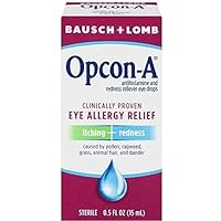 Bausch + Lomb Opcon-A Eye Drops Allergy Relief - 0.5 oz, Pack of 4