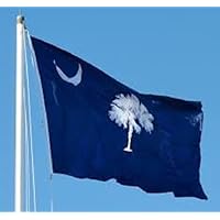 South Carolina Flag Banner 5X8 Foot 5Ft X 8Ft 150D Super Poly