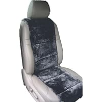 Aegis cover Luxury Australian Sheepskin Semi Custom Seat Cover Vest 1 Piece (Charcoal)