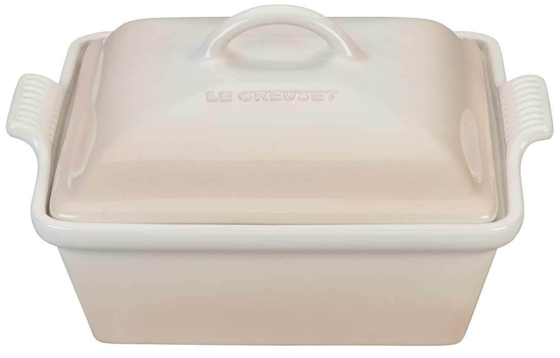 Le Creuset Stoneware Heritage Covered Square Casserole, 2.5 qt. (9