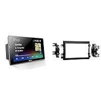 Pioneer DMH-T450EX Digital Multimedia Receiver with Weblink & Metra 95-5812 Double DIN Installation Kit Fits Select 2004-2019 Ford Vehicles -Black.