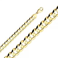 14K Gold 14mm Cuban Concave Chain - Length: 24