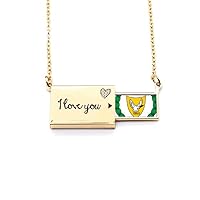 Cyprus National Emblem Country Letter Envelope Necklace Pendant Jewelry