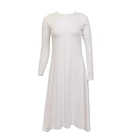 Hard Tail Forever Long Sleeve Handkerchief Dress with Round Neck Style MF-42