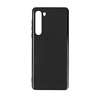 Compatible with Motorola Moto Edge Case Bumper Soft Shell Back Cover Phone Protective Shell Protection case Frosted TPU Silica Gel Ultra Thin Case Anti-Fall for Moto Edge (Black 2)