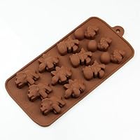 12 Cavities Dinosaurs Silicone Cake Mold Mould Cake Pan Handmade Biscuit Mold