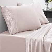 1800 Thread Count Sheet Set – Soft Egyptian Quality Brushed Microfiber Sheets – Luxury Bedding Set with Flat Sheet, Fitted Sheet, 2 Pillow Cases, Queen