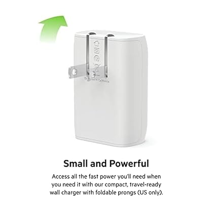 Belkin 30 Watt USB C Wall Charger - USB Type C Charger Fast Charging for Apple iPhone 14, 14 Pro, 14 Pro Max, 13, 13 Pro, 13 Pro Max, Galaxy S21 Ultra, iPad, AirPods & More - USBC Charger (Pack of 2)