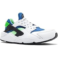[Nike] AIR HUARACHE SCREAM GREEN 318429-100 Men's Sneakers (US 10.5 (28.5 cm)), WHITE/ROYAL BLUE/BLACK/SCREAMGRE