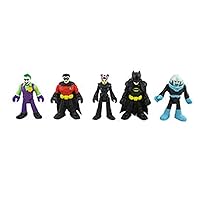 Imaginext Replacement Figures Batcave - GMP48 ~ DC Superfriends Super Surround Bat Cave ~ Includes Batman, Robin, Joker, Catwoman and Mr. Freeze