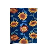 Soft Replacement Cover for Electric Heating Pad, Removable Washable and Made in The USA of Extra Soft Fleece. Cover ONLY (Sunflowers, 12 X 15)