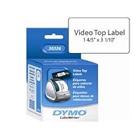 Dymo 30326 VHS / Video Tape/Top Label 1-4/5 x 3-1/10 150 Labels