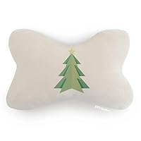 Abstract Christmas Tree Origami Pattern Car Trim Neck Decoration Pillow Headrest Cushion Pad