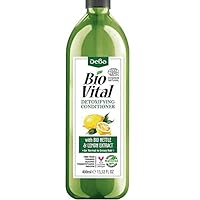 Bio Vital Natural Detoxifying Conditioner for Normal to Oily Hair with Lemon and Nettle Extracts, Vegan 400ml