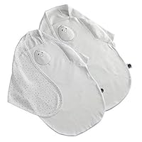 Nested Bean Zen Swaddle 2 Pack - Gently Weighted Swaddle | Baby: 0-6 Months | Helps to Reduce Moro (Startle) Reflex | Unisex | Machine Washable