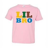 Baffle Brother Toddler Shirt, Lil BRO, Colorful Block Lettering, Cute Boy Tee, Baby Announcement, Retro, Short Sleeve T-Shirt
