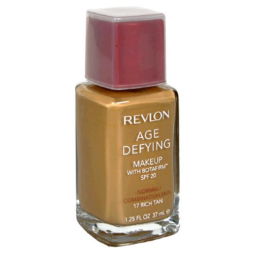 Revlon Age Defying Makeup with Botafirm, SPF 20, Normal/Combination Skin, Rich Tan 17, 1.25 Ounce
