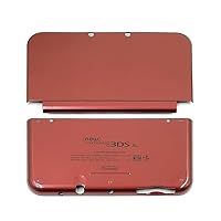 New Replacement Front Back Faceplate Plates Upper & Lower Panel Battery Housing Shell Case Cover for New 3DS XL 2015 Game Console - Red
