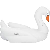 FUNBOY Giant Inflatable White Swan, Luxury Float for Summer Pool Parties and Entertainment