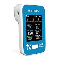 Dogs or Cats Monitor,spo2,Pulse Rate,BP,Temperature Monitoring Berry New Model AM6200 Veterinary Patient Monitor