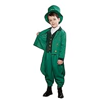 Children's St. 𝐏atricks Day Gentlemen Festival Outfits Kids Boys 4PCS Set St. Patric.K's Long Sleeve Suits