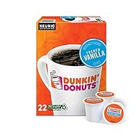 6016577 Dunkin Donuts French Vanilla Coffee K-Cups, Pack of 22