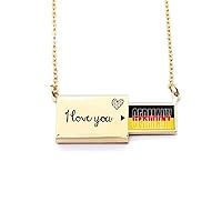Germany Country Flag Name Letter Envelope Necklace Pendant Jewelry