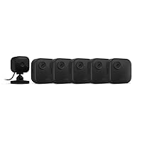 Blink Outdoor 4 (4th Gen) + Blink Mini – Smart security camera, two-way talk, HD live view, motion detection, set up in minutes, Works with Alexa – 5 camera system + Mini (Black)