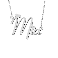 Custom Name Necklace Personalized Silver Gold Customized Women Name Jewelry Stainless Steel