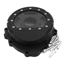HTTMT MT313-005A- Motorcycle Engine Stator Cover See Through Compatible with CBR600RR / F5 2007-2014 Black Left