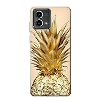 R3490 Gold Pineapple Case Cover for Motorola Moto G Stylus 5G (2023)