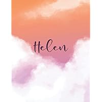 Helen: Personal Name Dot Gird | The Notebook For Writing Journal or Diary Women & Girls Gift for Birthday, For Student | 160 Pages Size 8.5x11inch - V.429