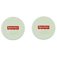 Replacement Parts for Fisher-Price Sit-Me-Up Floor Seat - Silver Platter - CMH50 ~ Replacement White Caps