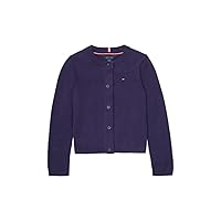 Tommy Hilfiger Girls' Adaptive Cardigan with Magnetic Buttons