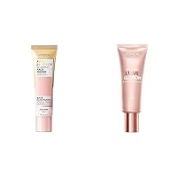 L’Oréal Paris Age Perfect Face Blurring Primer Infused with Caring Serum Smoothes Liners and Pores & Makeup True Match Lumi Glotion, Natural Glow Enhancer