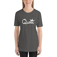 King and Queen Matching T-Shirts - Couple's Set, Stylish Design for Anniversaries and Couples