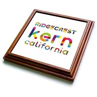 Ridgecrest, Kern, California Colorful Text. Typography Gift - Trivets (trv_337095_1)