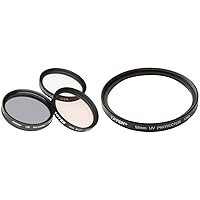 Tiffen 52mm Photo Essentials Kit with UV Protector, Color Warming, Circular Polarizing Filters and Pouch | Tiffen 52UVP 52mm UV Protection Filter