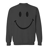 VICES AND VIRTUES Cute Graphic Happy Funny Smile Smiling face Positive men's Crewneck Sweatshirt