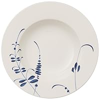 Villeroy & Boch Old Luxembourg Brindille Rim Soup, 9.5 in, White/Blue
