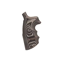 HogueHogue, S&W N Frame Round Butt Grips, Convert Finger Grooves, Smooth G-10