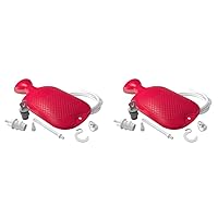 Flents Douche and Enema Combination Kit for Men and Women, Large Capacity, Multipurpose Cleaning System, Made with Comfortable Material, Red (1.66 L) (Pack of 2)