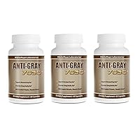 Anti Gray Hair 7050 Restore Natural Hair Color 60 Capsules Per Bottle (3 Bottles)